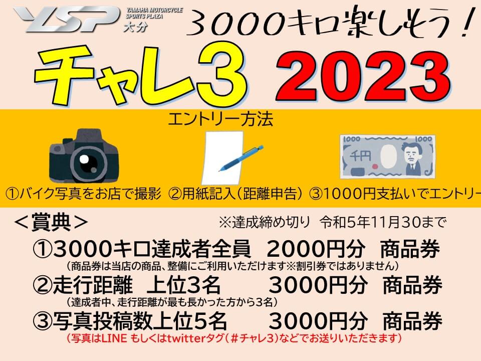 チャレ3　現時点での距離トップ５！